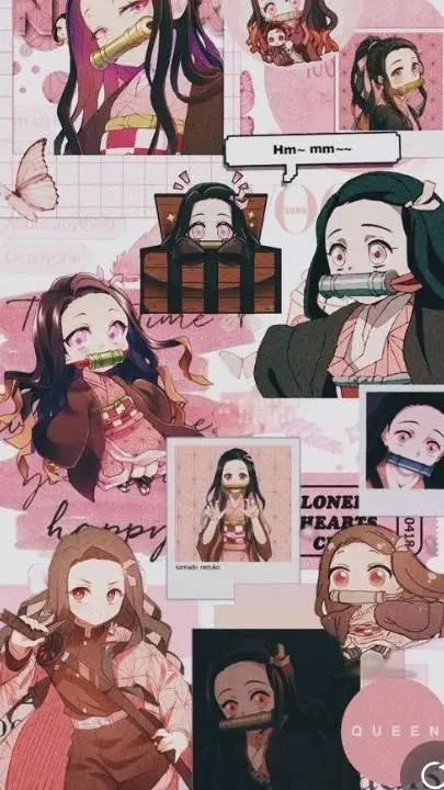 ai character: nezuko channn💗 background
