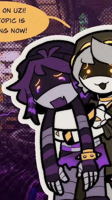 ai character: uzi x n  background
