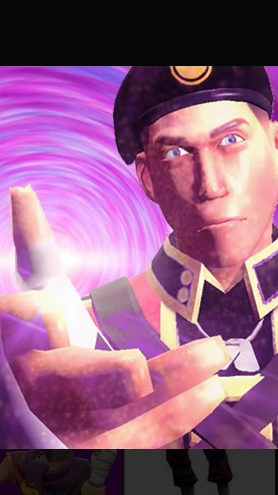 ai character: purple scout background