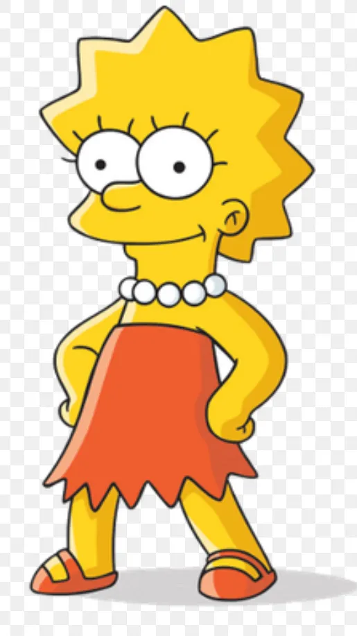 ai character: Lisa Simpson background