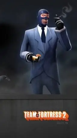 ai character: spy tf2 background