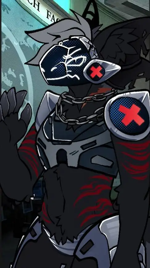 ai character: jerra protogen background