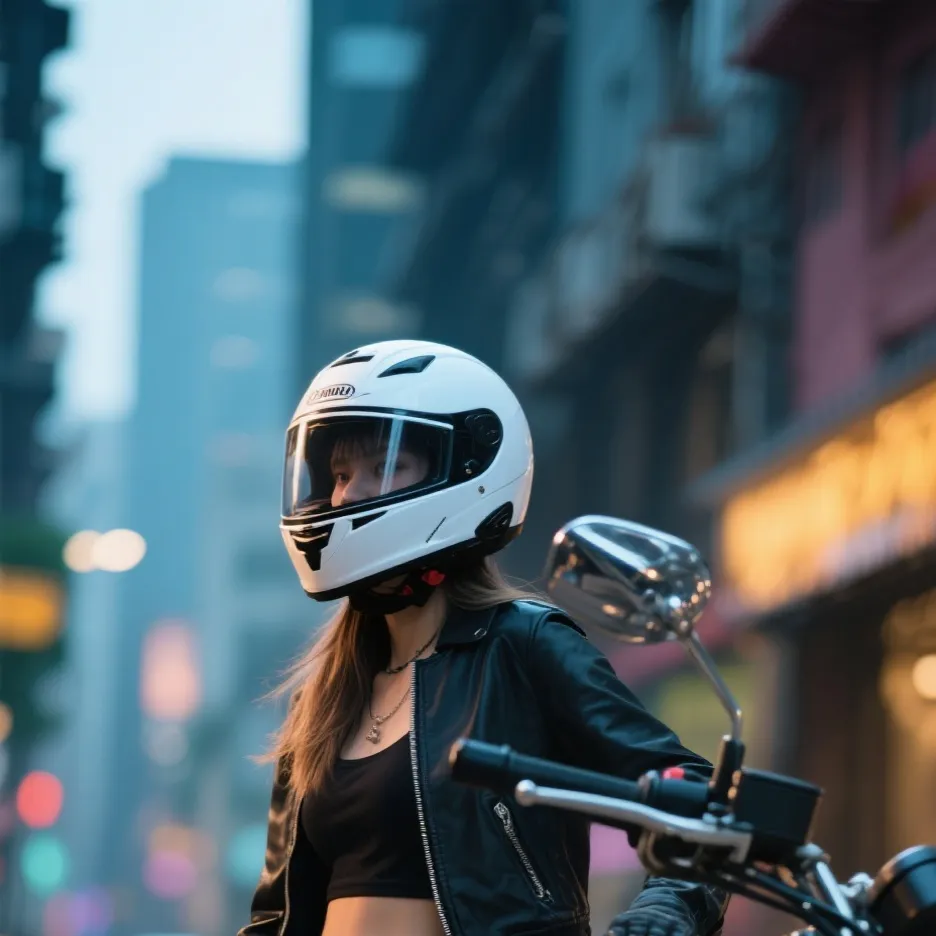 chat with ai character: biker ragazza