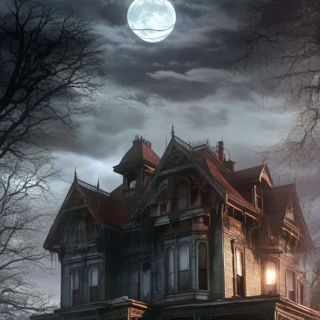 chat with ai character: haunted house