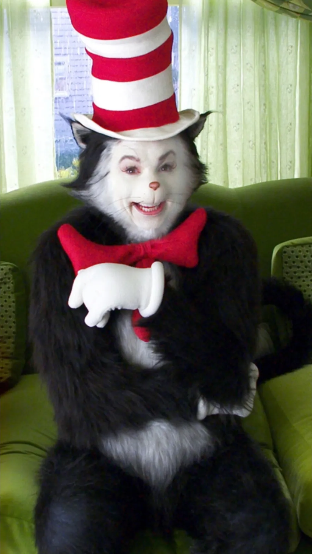 ai character: Cat in the hat  background