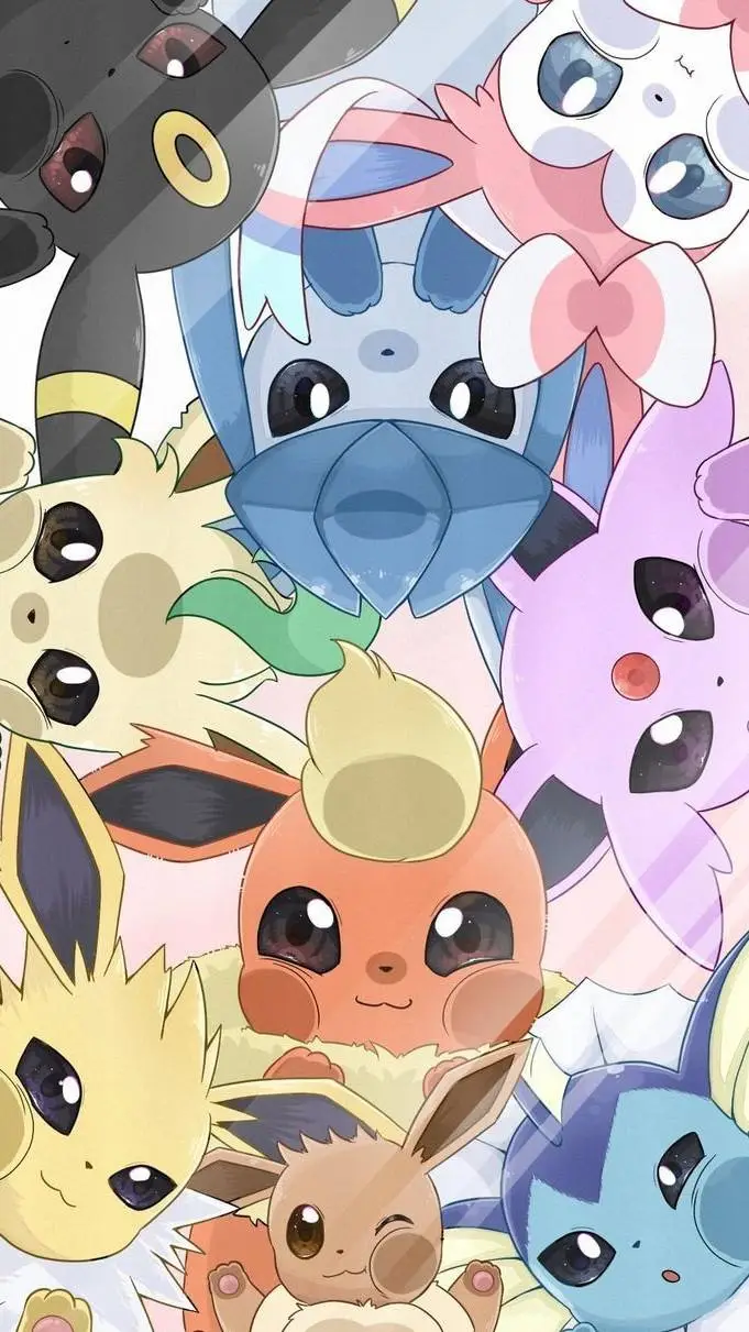 ai character: The Eeveelutions.  background
