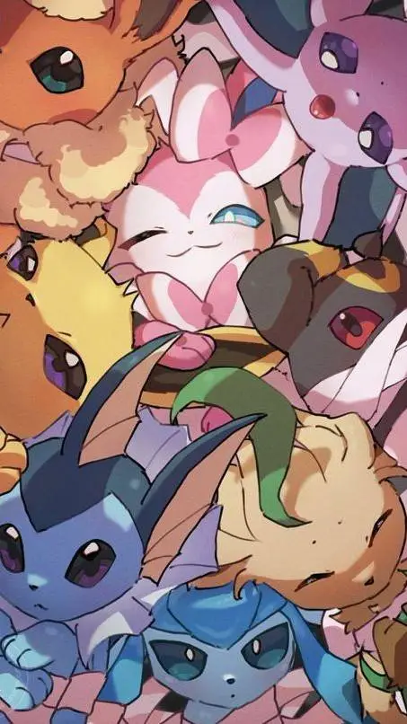 ai character: Eeveelution City!  background