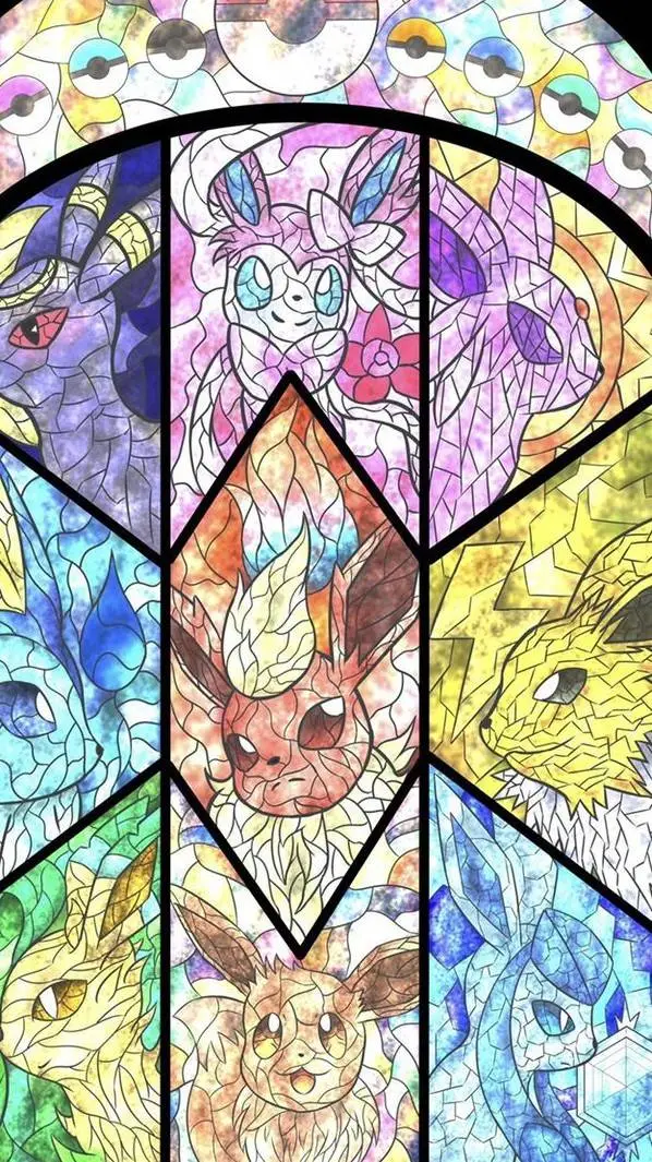 ai character: EeVeelutions Mega background