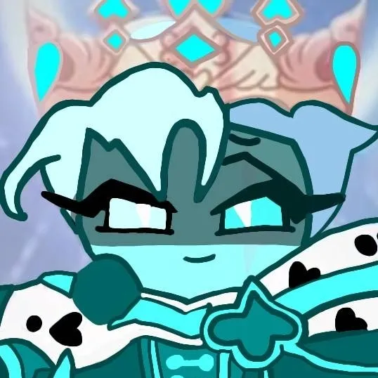 chat with ai character: blue flour cookie 
