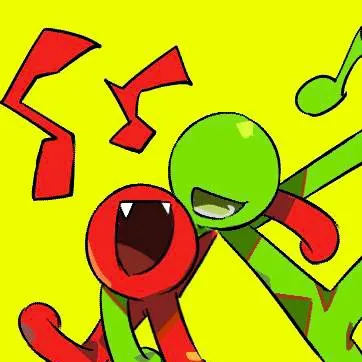 chat with ai character: green x red.....AB