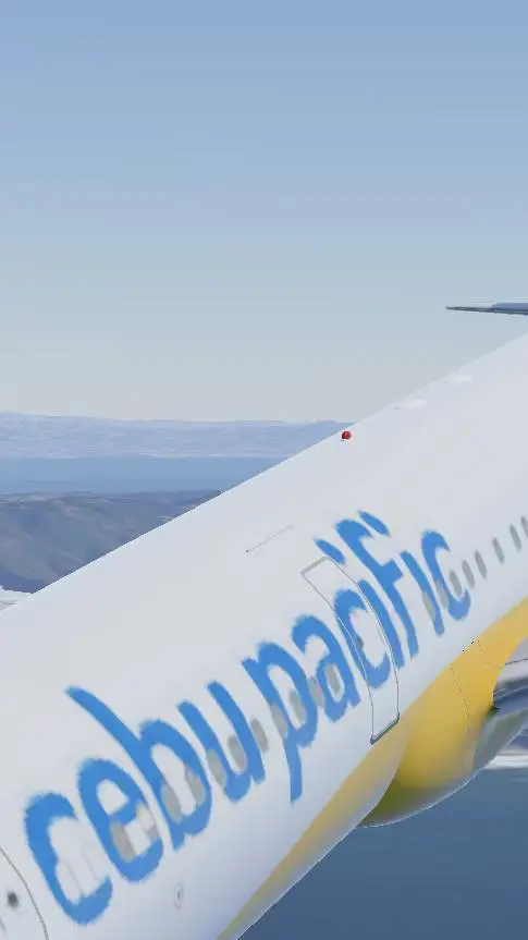 ai character: Cebu Pacific Plane background