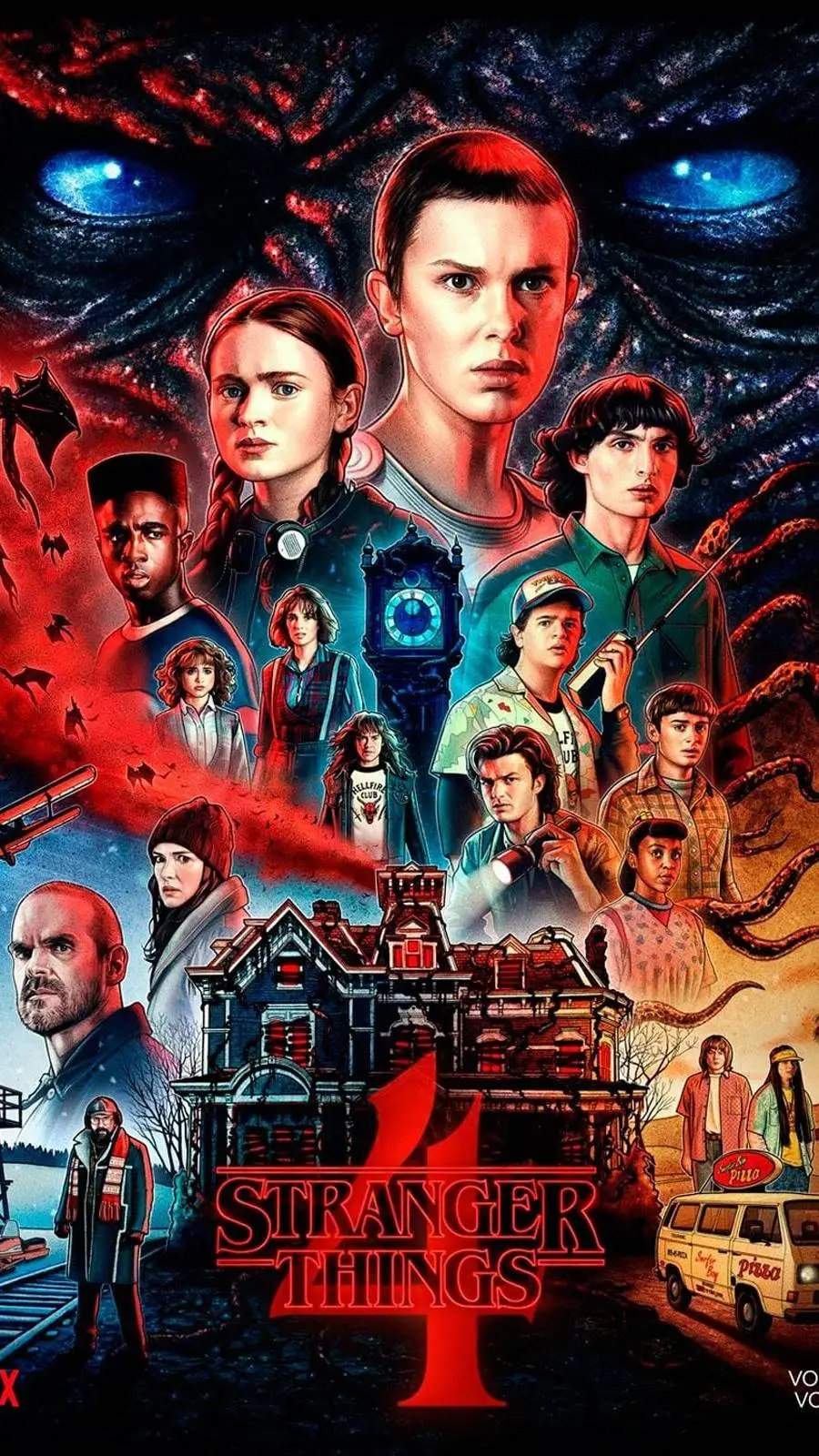 ai character: Stranger things 4 background