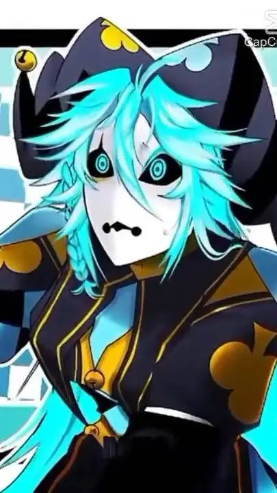 ai character: Blued background