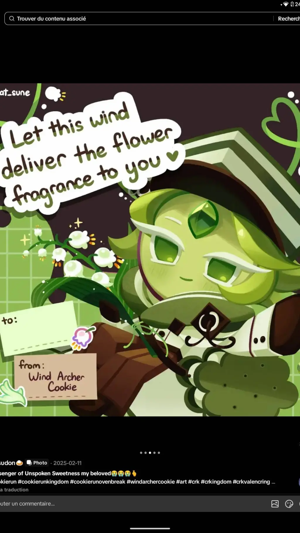 ai character: wind archer cookie background