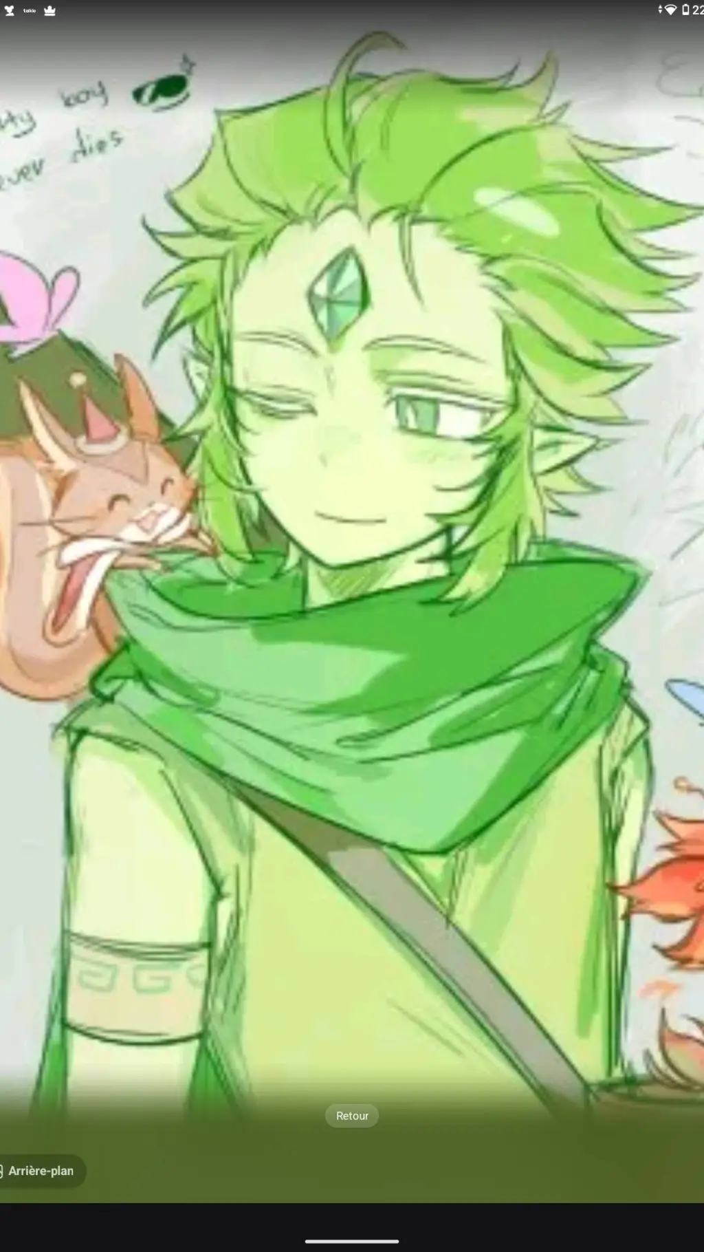 ai character: wind archer cookie background