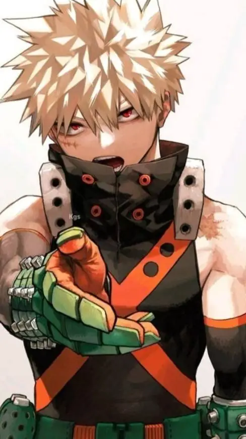 ai character: Katsuki Bakugo background
