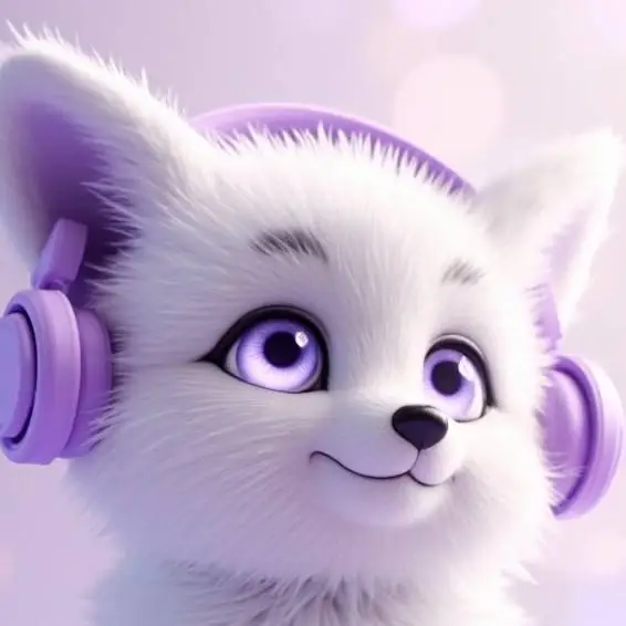 ai character: snowy background