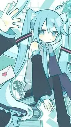 ai character: miku background