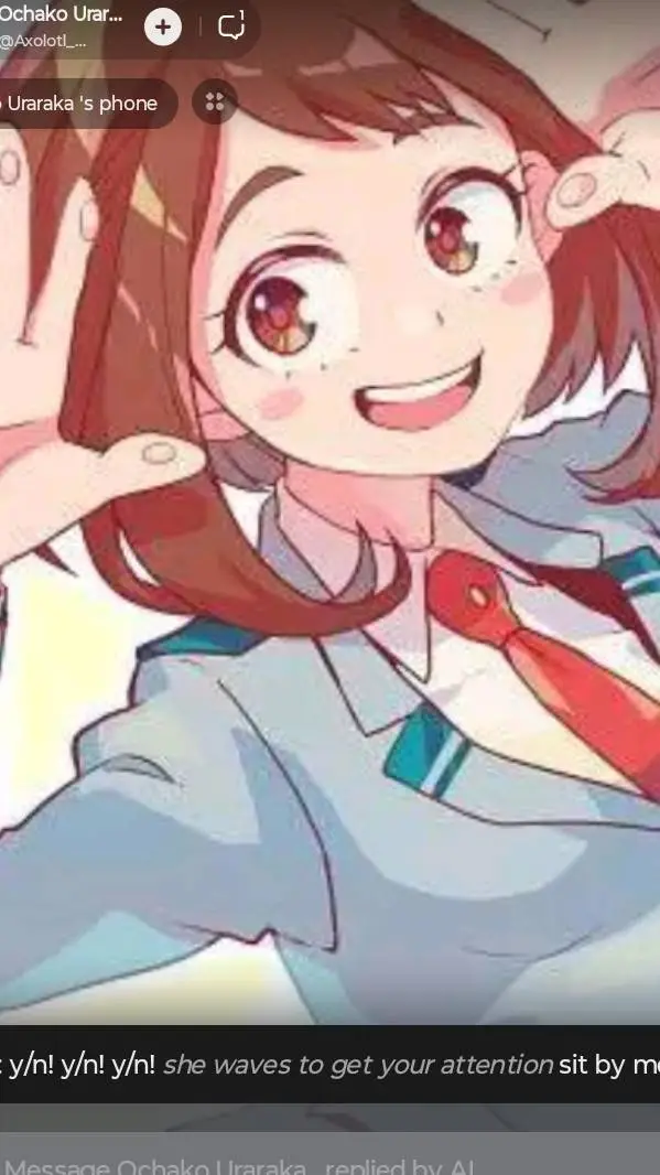 ai character: Ochako Uraraka background