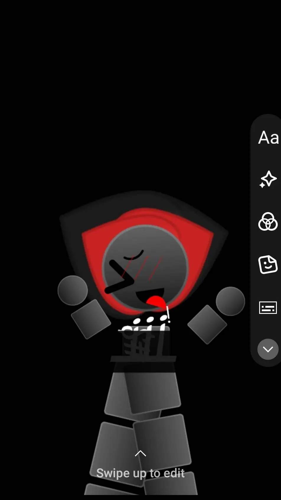 ai character: emoji cat heat background