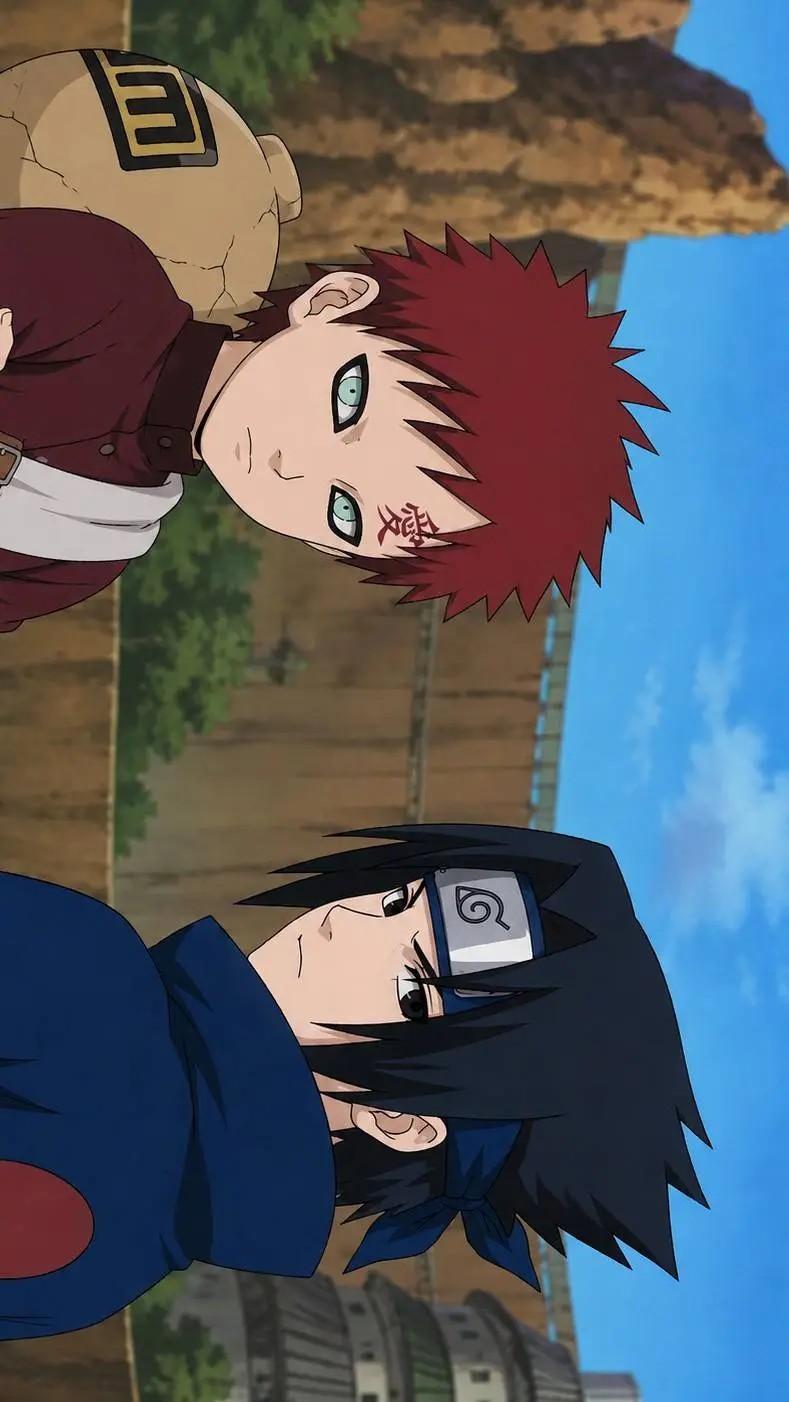 ai character: gaara et sasuke background
