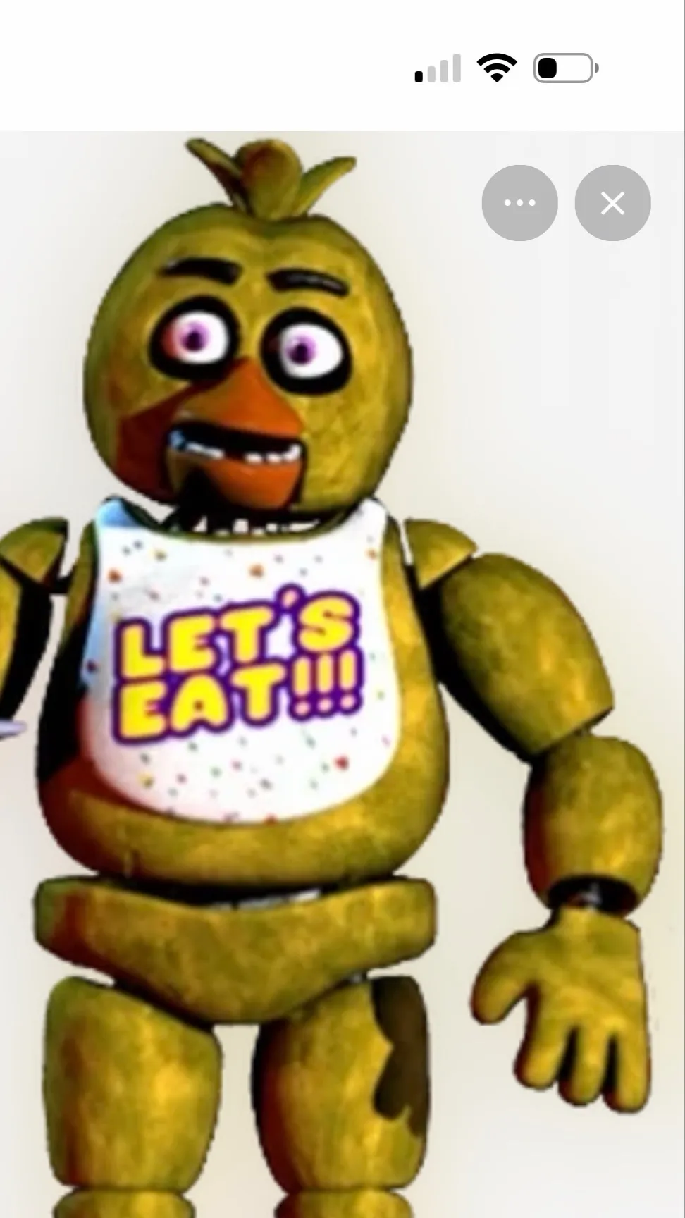 ai character: Chica  background