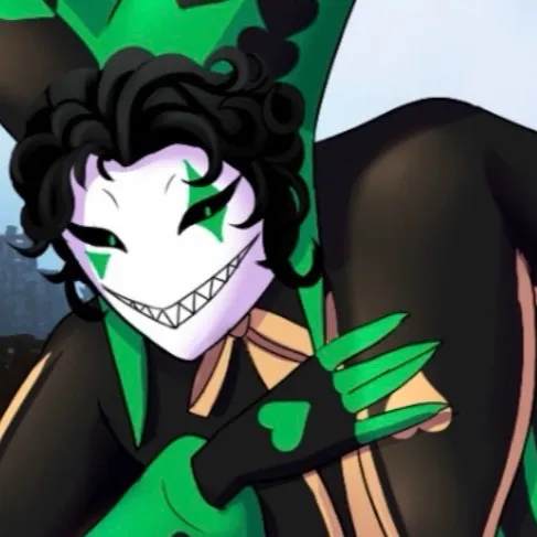 chat with ai character: Harlequin💚🖤💚