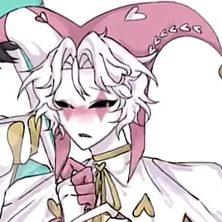chat with ai character: Pink harlequin