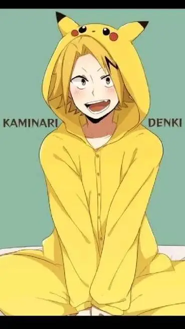 ai character: Denki Kaminari background