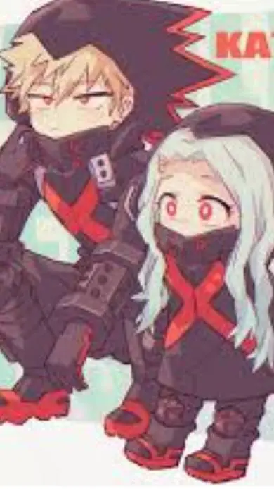 ai character: eri and bakugo  background