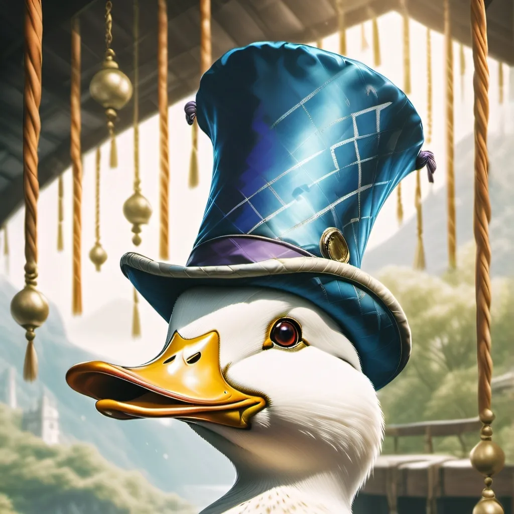 chat with ai character: blue jester duck
