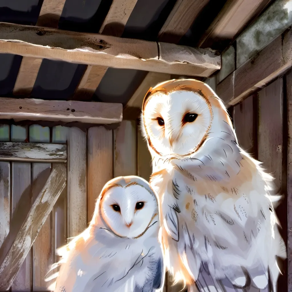 chat with ai character: barn owl family 