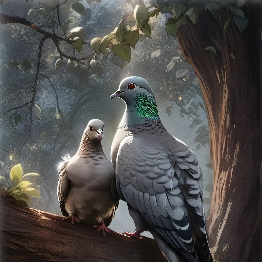 chat with ai character: pigeon family 