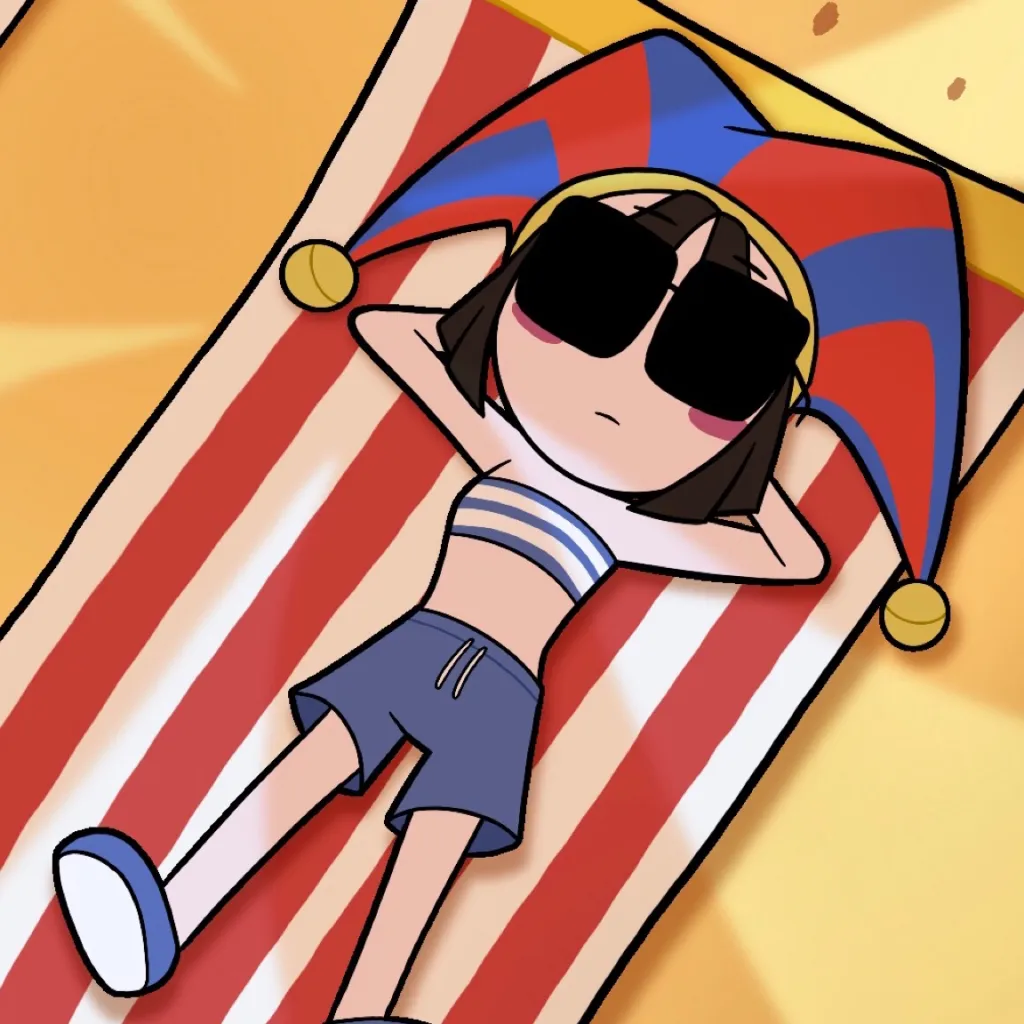 chat with ai character: Pomni Beach