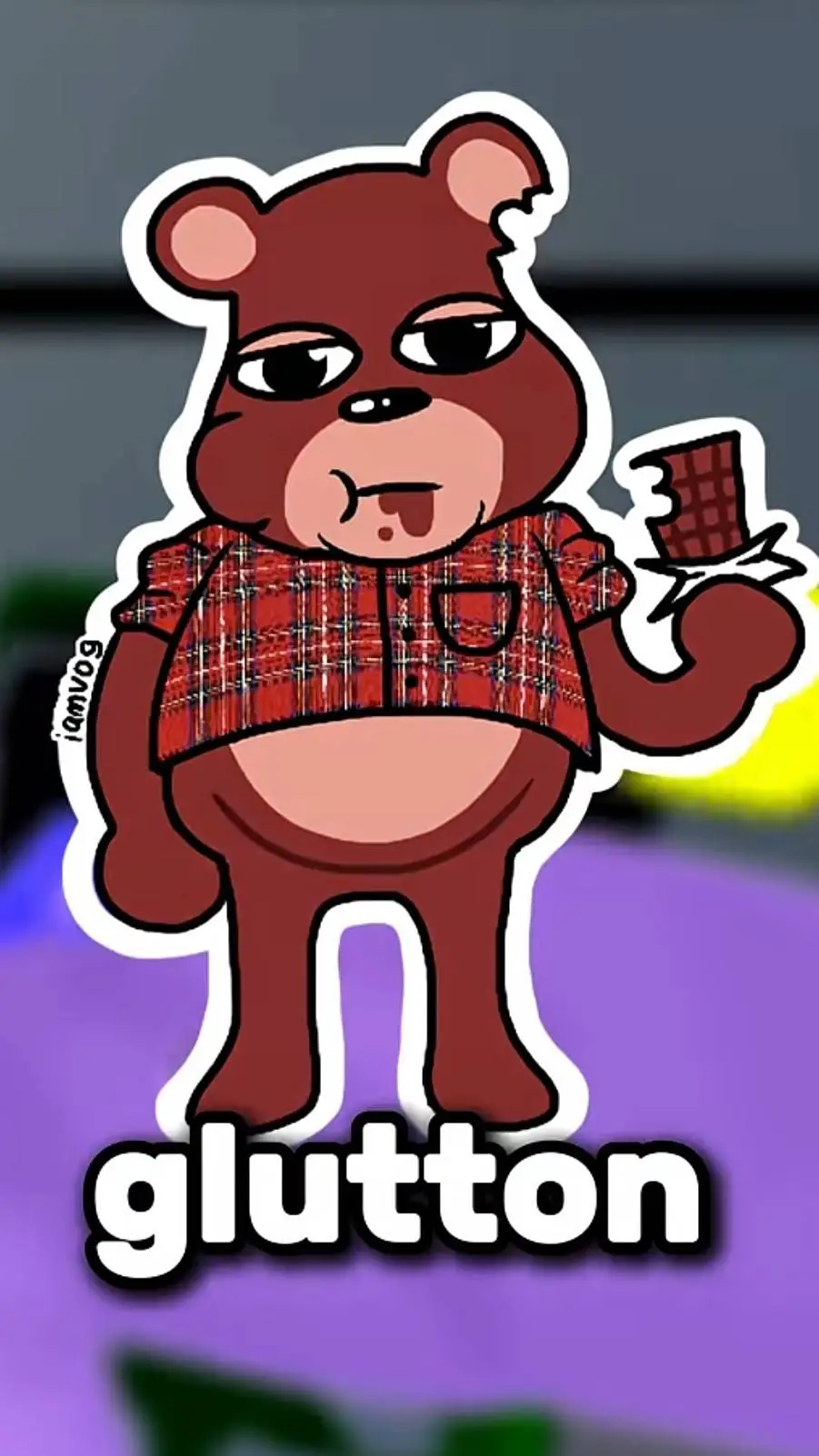 ai character: The Glutton (oc) background