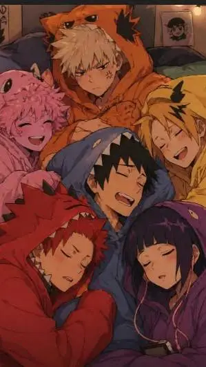 ai character: BakuSquadSleepover background