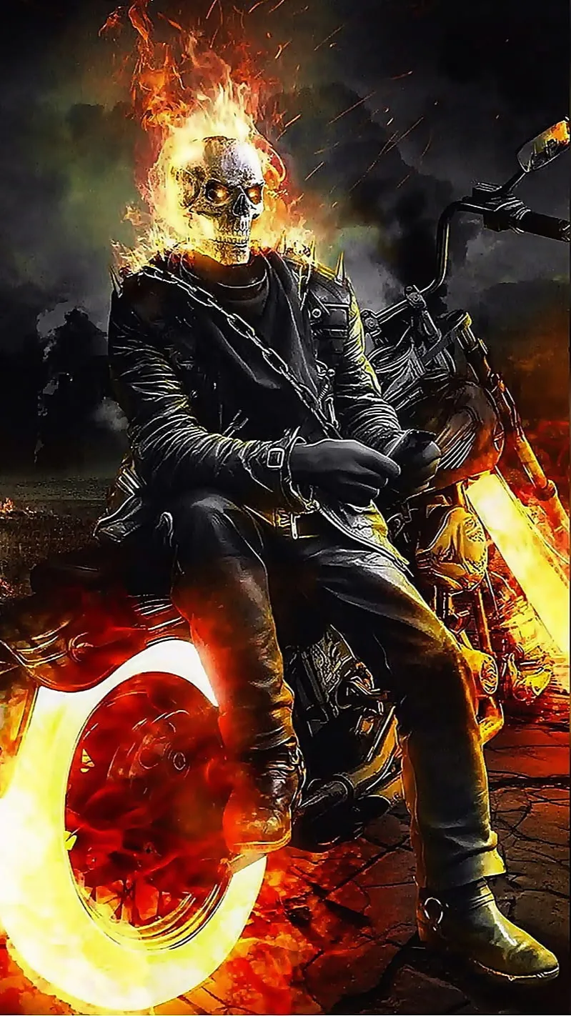 ai character: ghost rider background