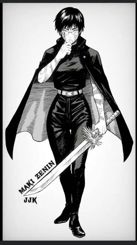 ai character: Maki zenin,  background