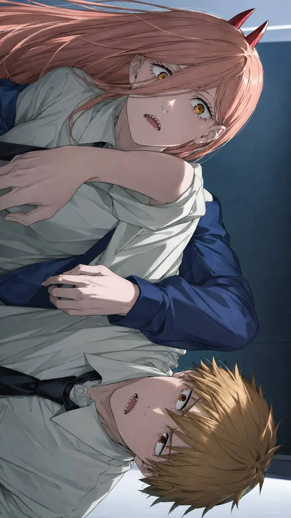 ai character: Denji y power background