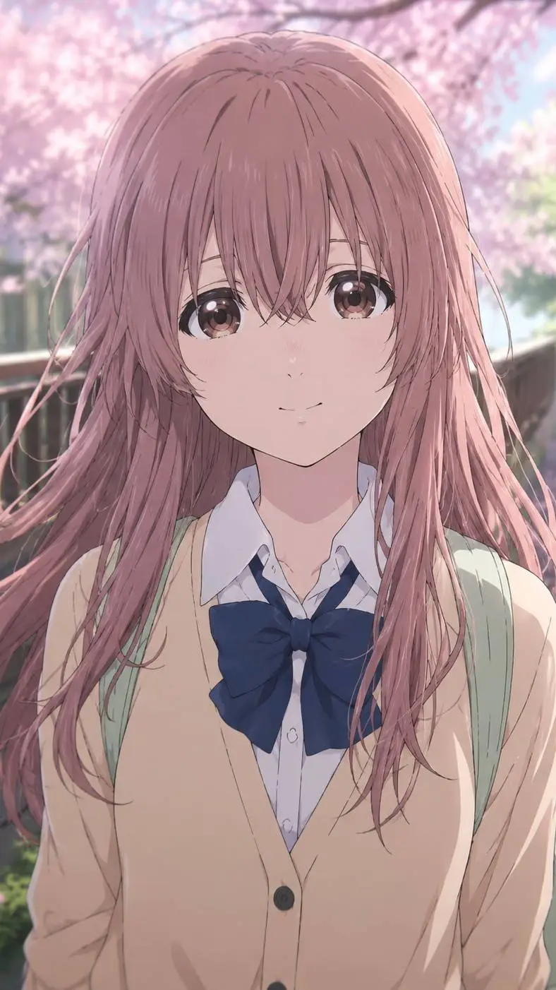 ai character: Shouko Nishimiya background