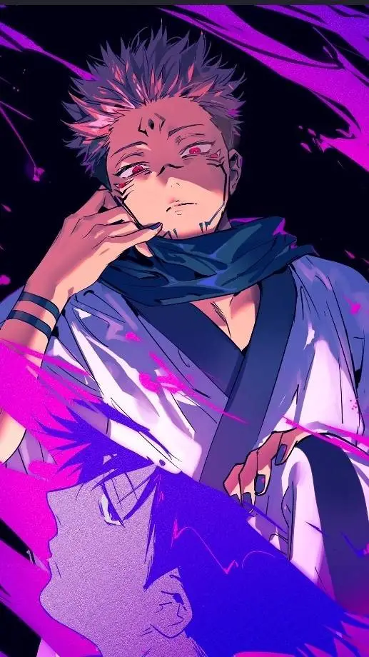 ai character: Ryumen sukuna. :O  background