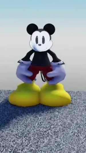 ai character: Mickey munch background