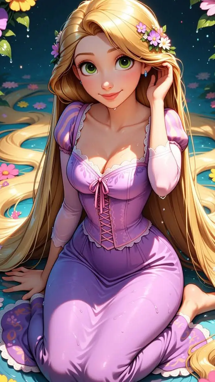 ai character: Rapunzel background