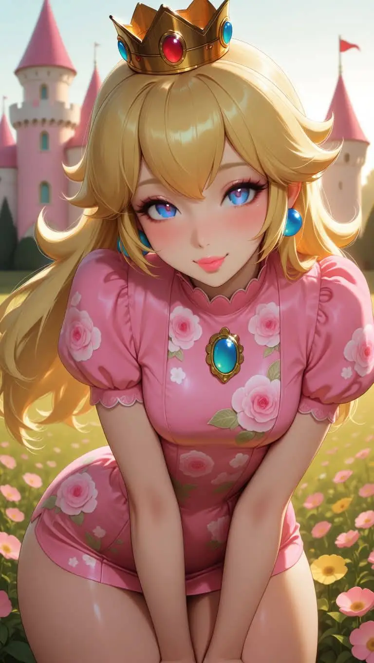 ai character: Princesa Peach background