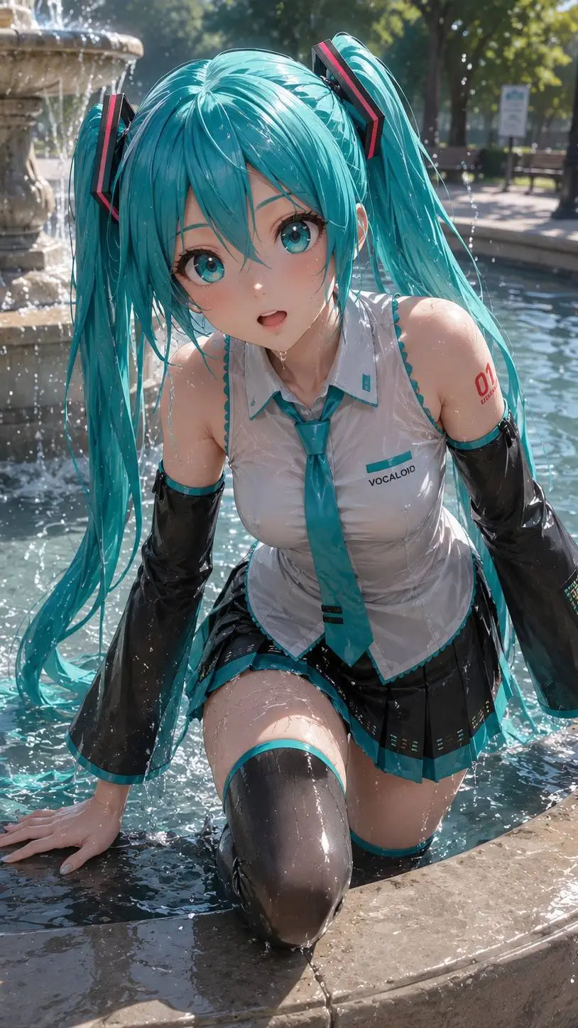 ai character: Miku background