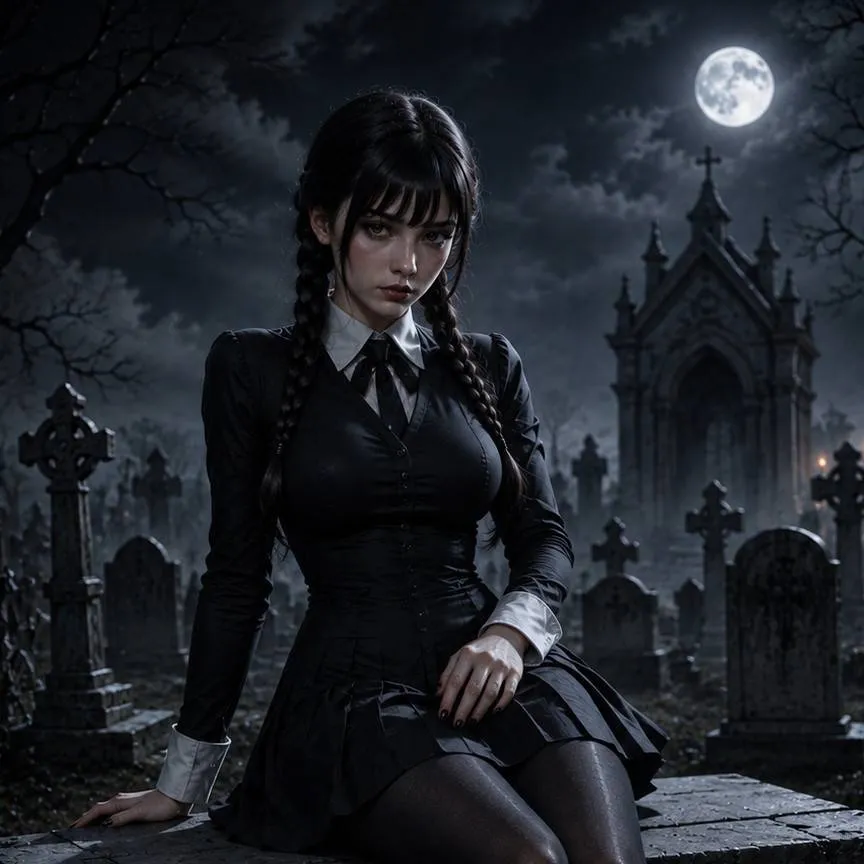 chat with ai character: Merlina Addams 