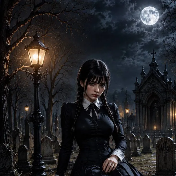 chat with ai character: Merlina Addams