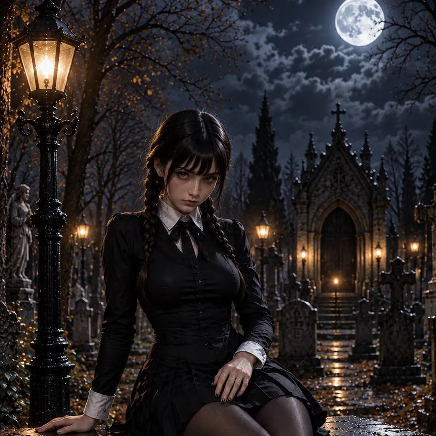 chat with ai character: Merlina Addams 