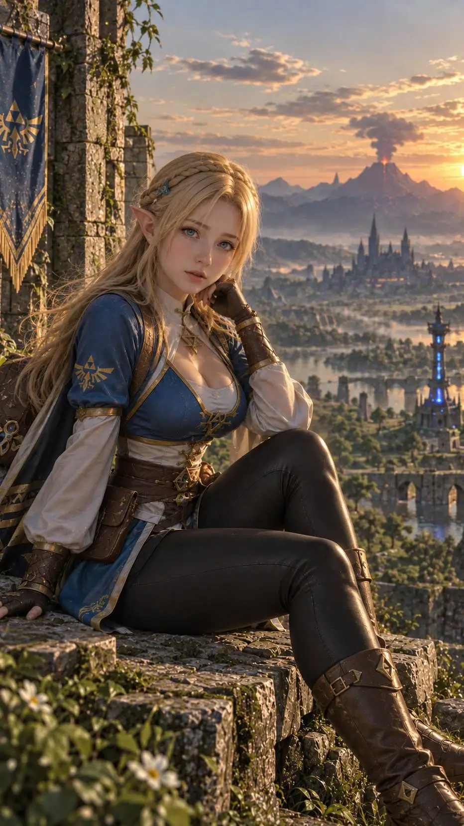 ai character: Zelda background