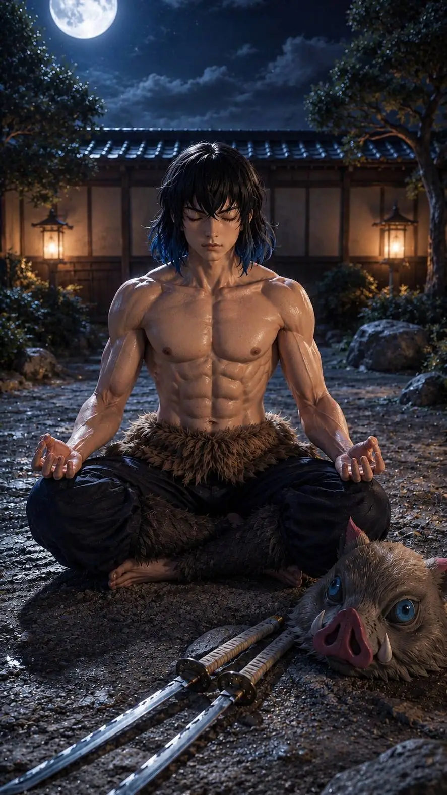 ai character: Inosuke background